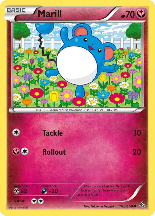 Pokemon Marill 102/160 Primal Clash