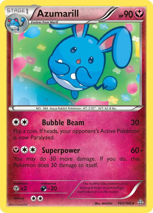 Pokemon Azumarill 103/160 Primal Clash