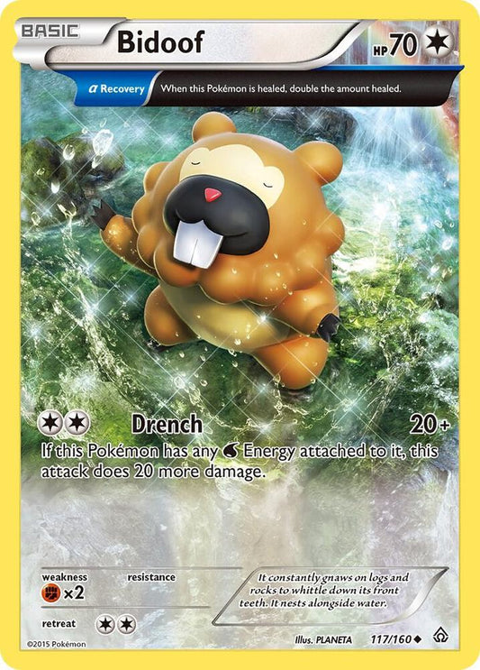 Pokemon Bidoof 117/160 Primal Clash