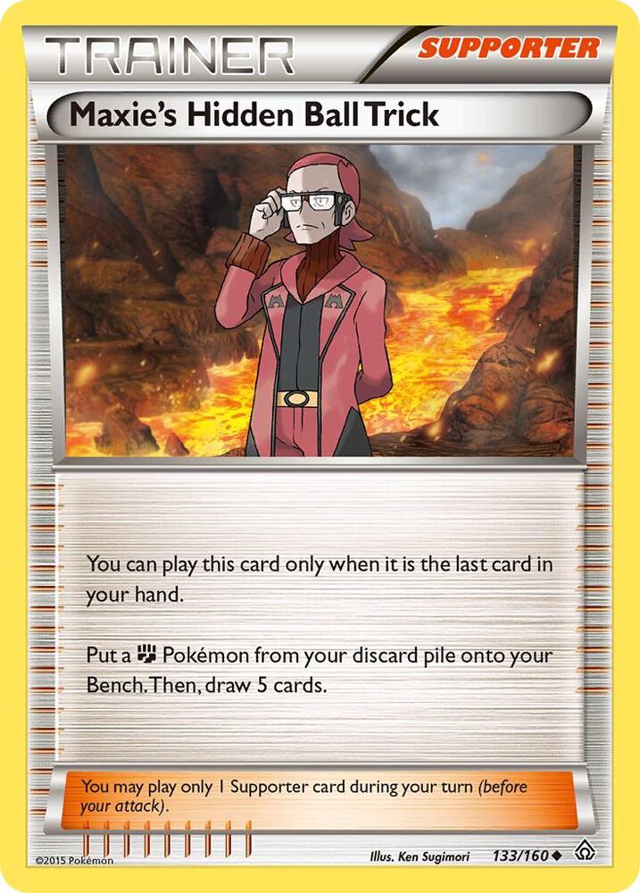 Pokemon Maxie's Hidden Ball Trick 133/160 Primal Clash