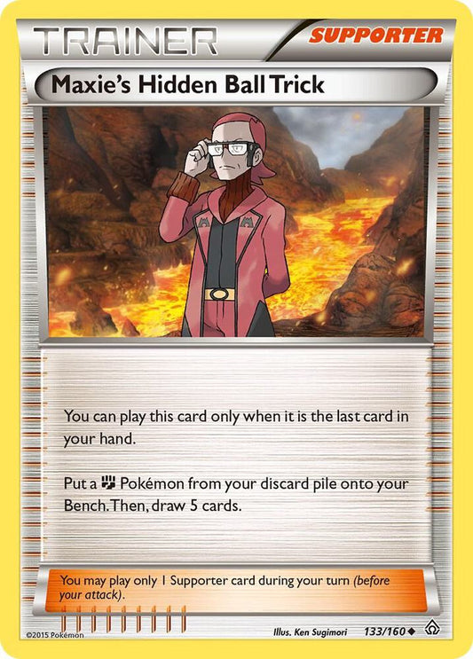 Pokemon Maxie's Hidden Ball Trick 133/160 Primal Clash
