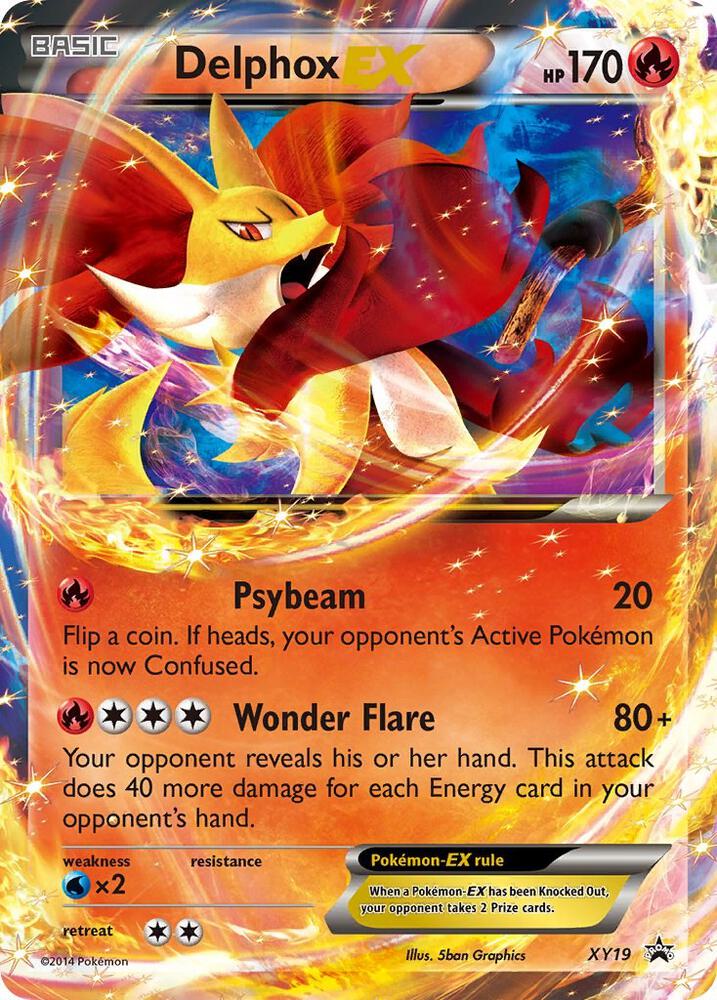 Pokemon Delphox EX XY19 XY Black Star Promos