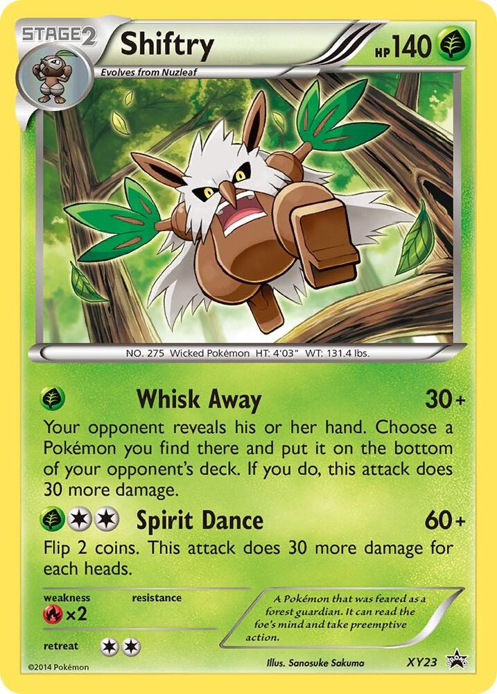 Pokemon Shiftry XY23 XY Black Star Promos