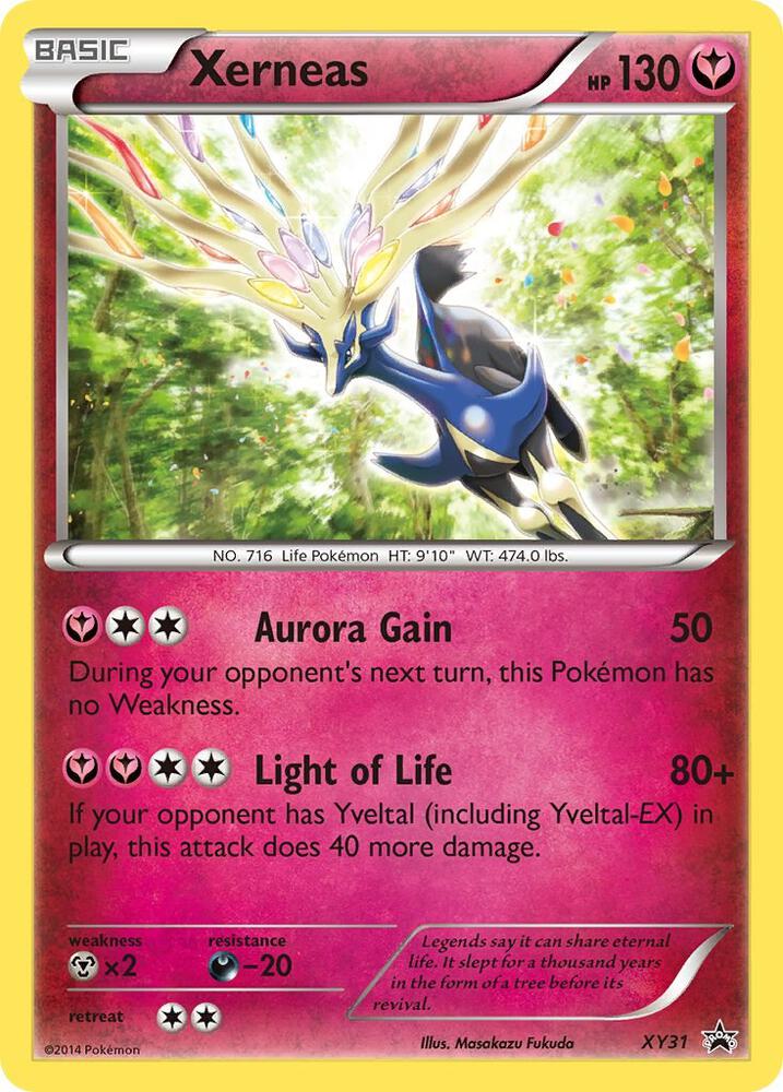 Pokemon Xerneas XY31 XY Black Star Promos