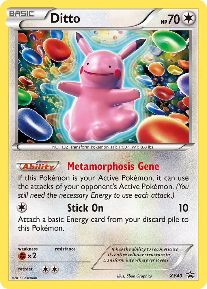 Pokemon Ditto XY40 XY Black Star Promos