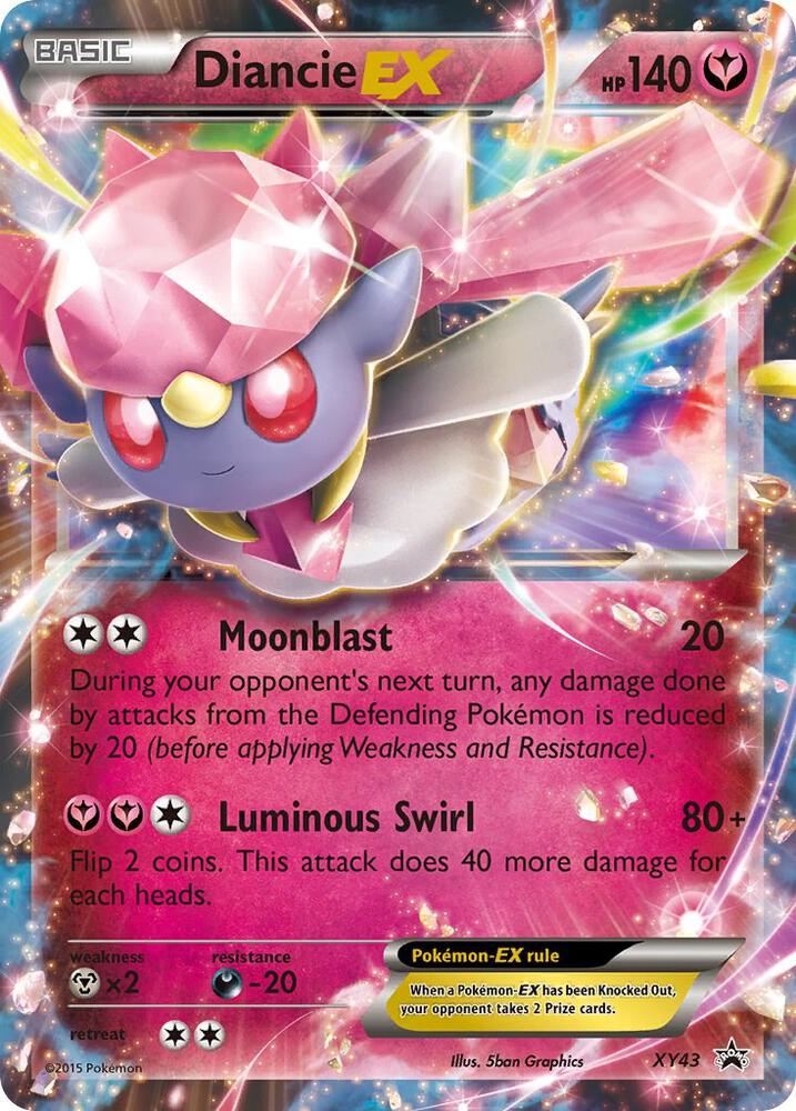 Pokemon Diancie EX XY43 XY Black Star Promos
