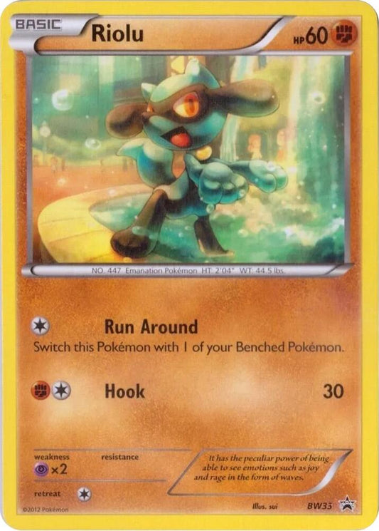 Pokemon Riolu BW33 BW Black Star Promos