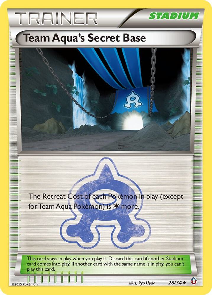 Pokemon Team Aqua's Secret Base 28/34 Double Crisis
