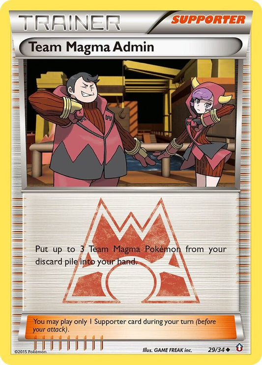 Pokemon Team Magma Admin 29/34 Double Crisis