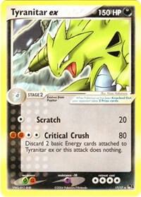 Pokémon Tyranitar ex 17/17 Non-HoloPOP Series 1