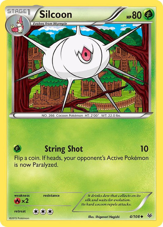 Pokemon Silcoon 4/108 Roaring Skies