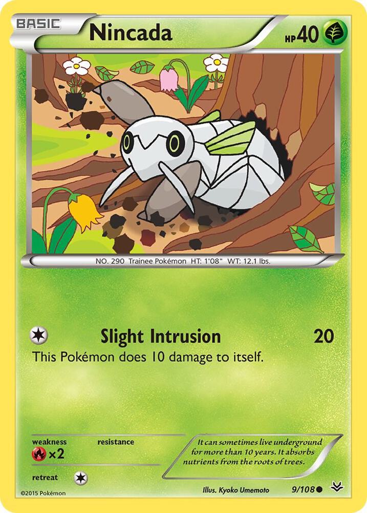 Pokemon Nincada 9/108 Roaring Skies