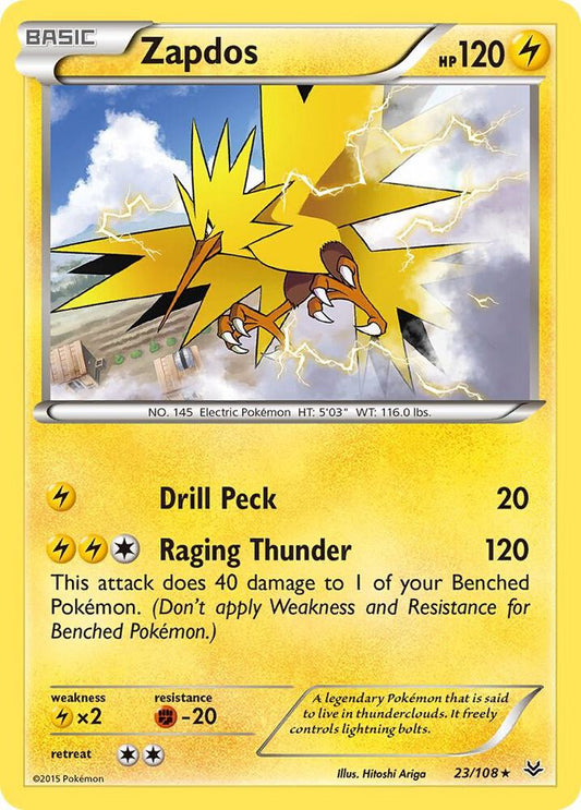 Pokemon Zapdos 23/108 Roaring Skies