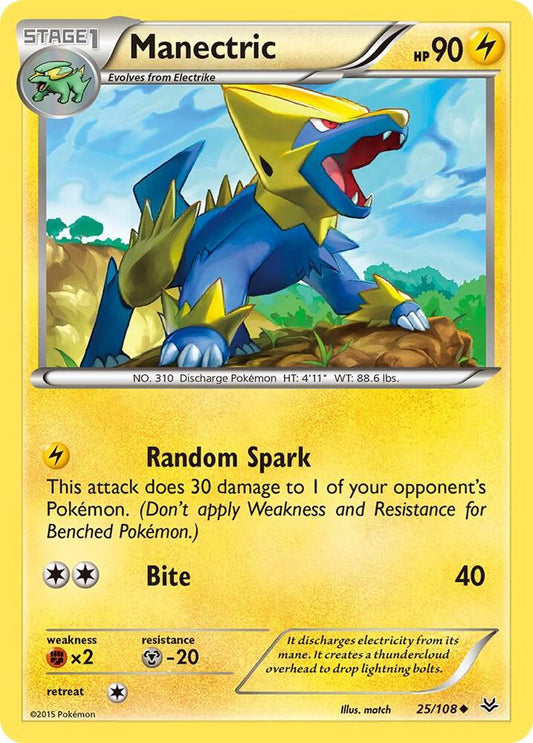 Pokemon Manectric 25/108 Roaring Skies