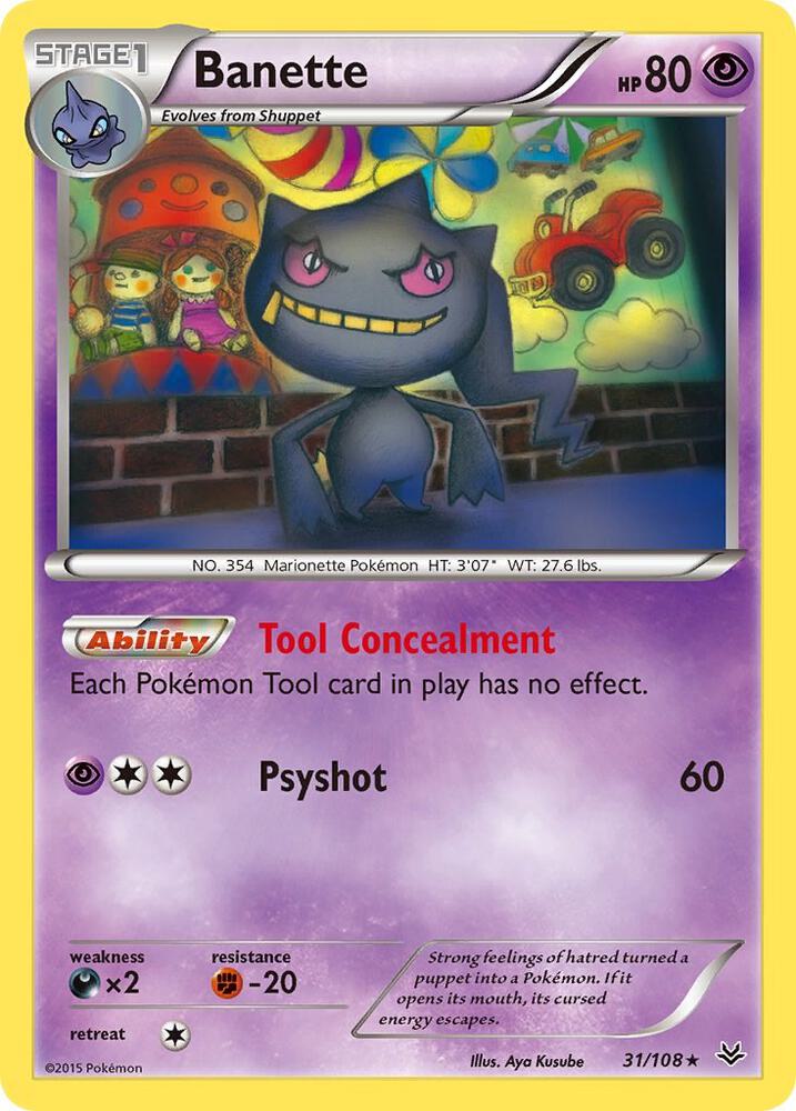 Pokemon Banette 31/108 Roaring Skies
