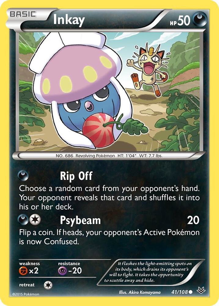 Pokemon Inkay 41/108 Roaring Skies