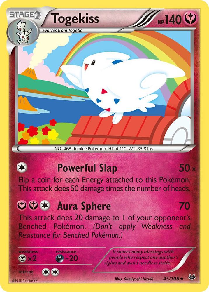 Pokemon Togekiss 45/108 Roaring Skies