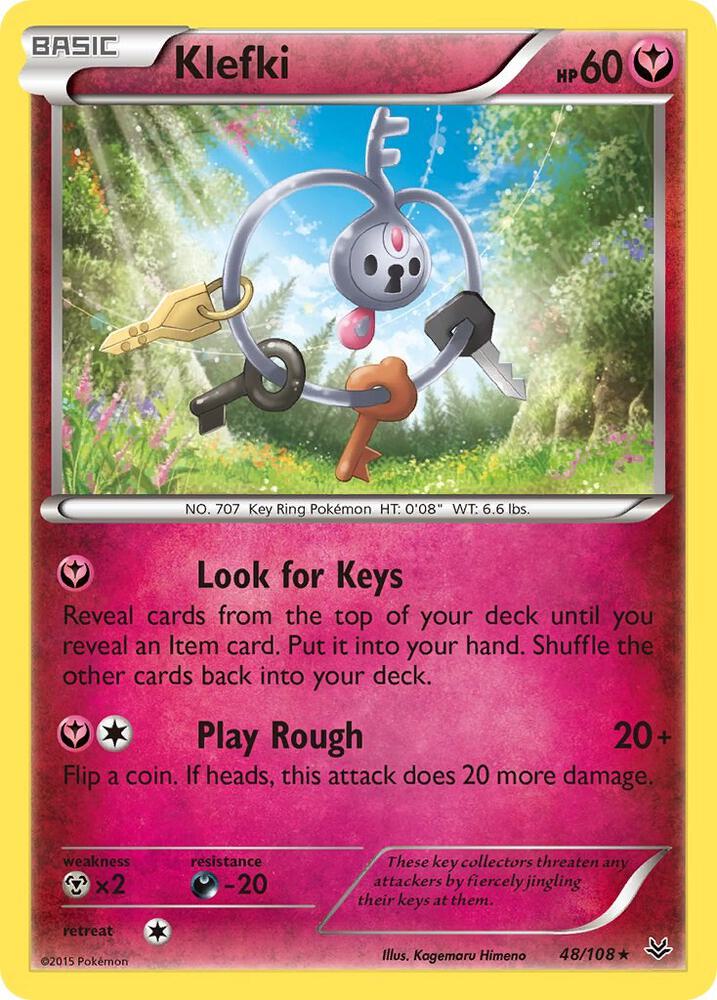 Pokemon Klefki 48/108 Roaring Skies