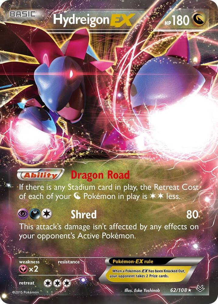 Pokemon Hydreigon EX 62/108 Roaring Skies