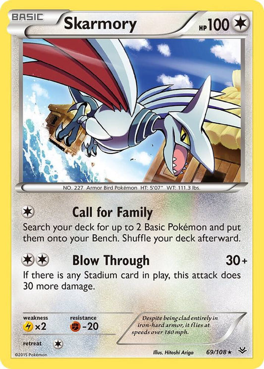 Pokemon Skarmory 69/108 Roaring Skies