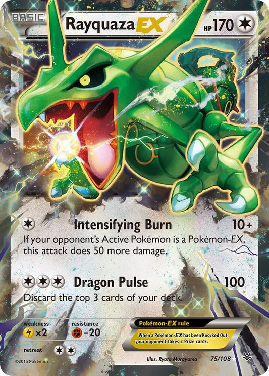 Pokemon Rayquaza EX 75/108 Roaring Skies