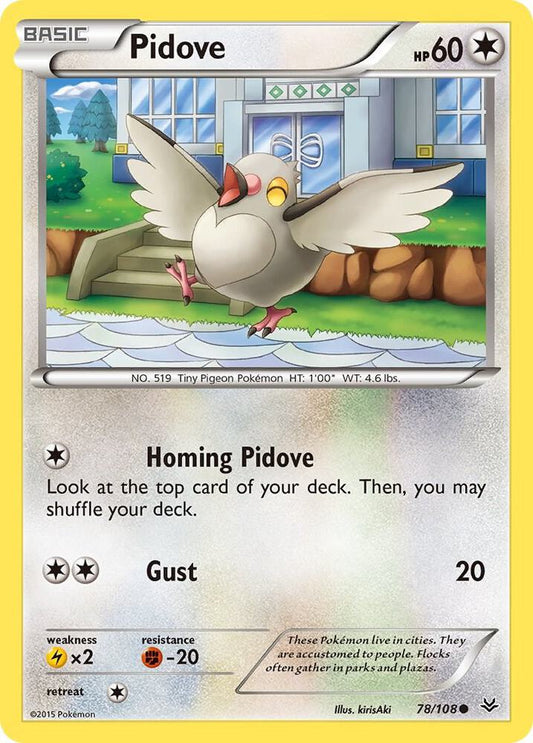 Pokemon Pidove 78/108 Roaring Skies