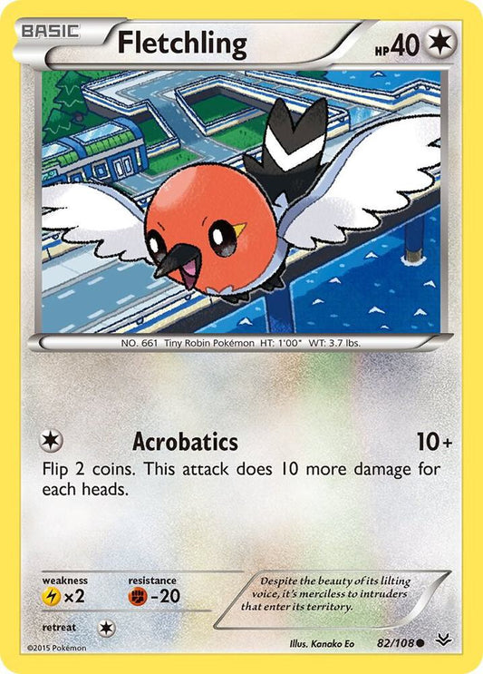 Pokemon Fletchling 82/108 Roaring Skies
