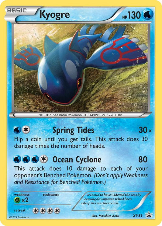 Pokemon Kyogre XY51 XY Black Star Promos