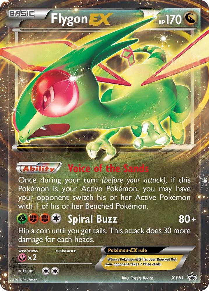 Pokemon Flygon EX XY61 XY Black Star Promos