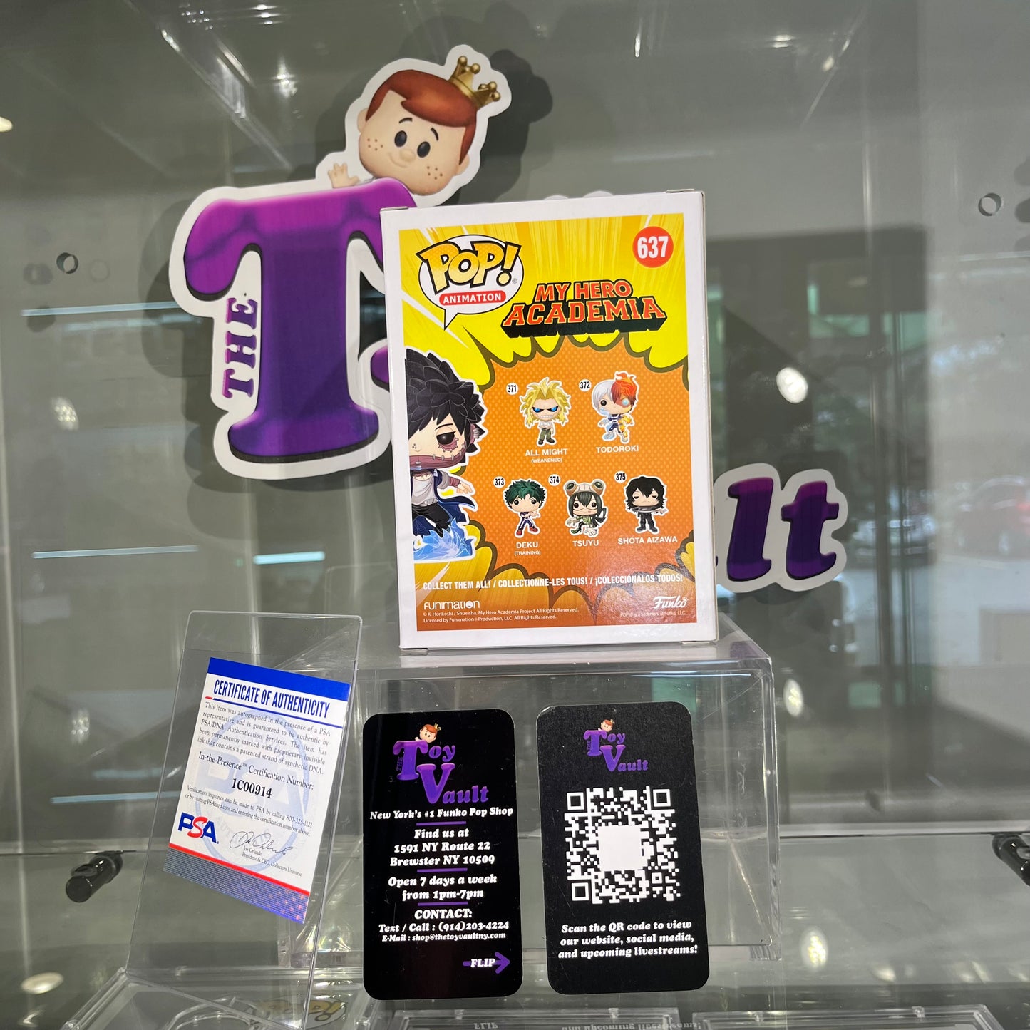 Funko Pop! Animation My Hero Academia - Dabi #637 NYCC Shared Exclusive Signed by Jason Liebrecht