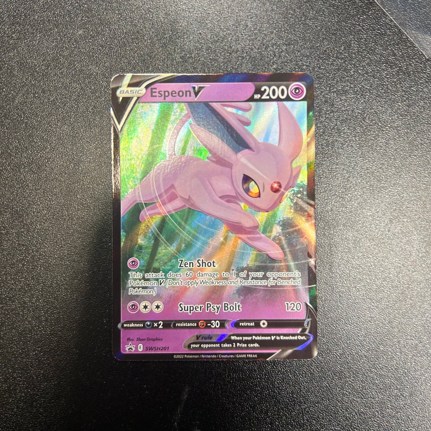 Pokemon TCG Espeon V SWSH201 Black Star Promo