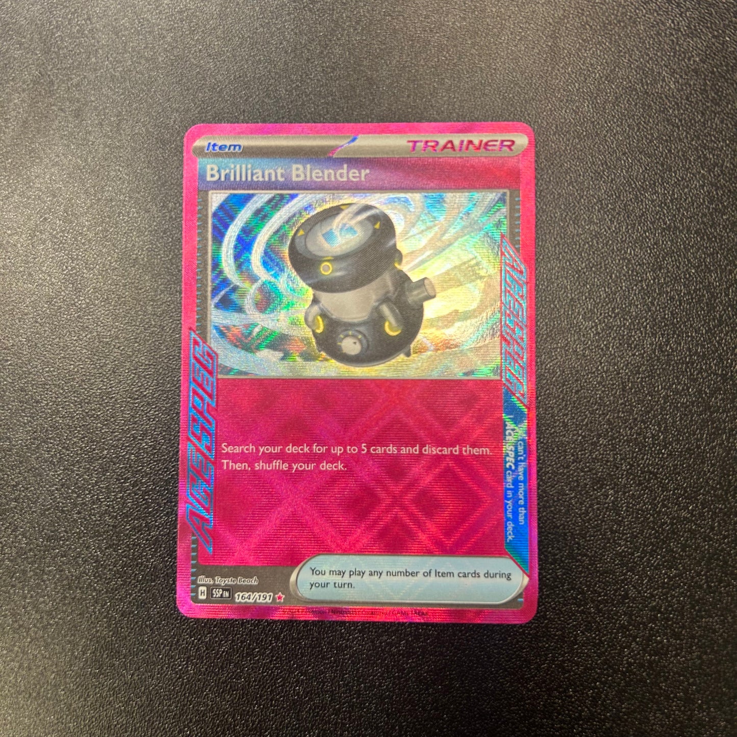 Pokemon TCG Brilliant Blender Ace Spec 164/191 Surging Sparks