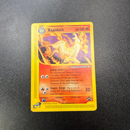 Pokemon TCG Rapidash Pokemon Center NY Black Star Promo S1 Skyridge
