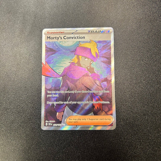 Pokemon TCG Morty's Conviction Full Art 201/162 Temporal Forces