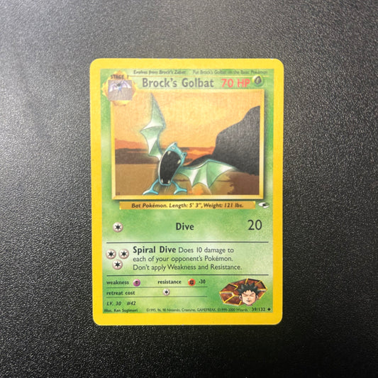 Pokemon TCG Brock's Golbat 39/132 Gym Heroes