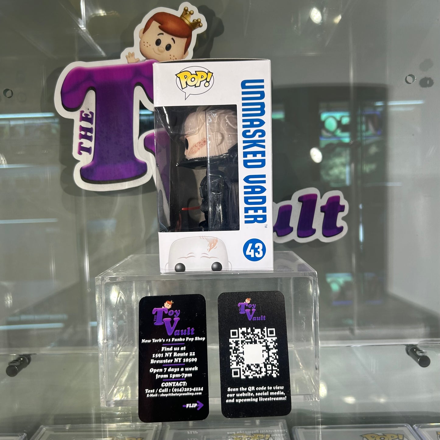 [SOLD 7.14.24] Funko Pop! Star Wars Blue Box - Unmasked Vader #43 First to Market Anaheim Celebration Exclusive
