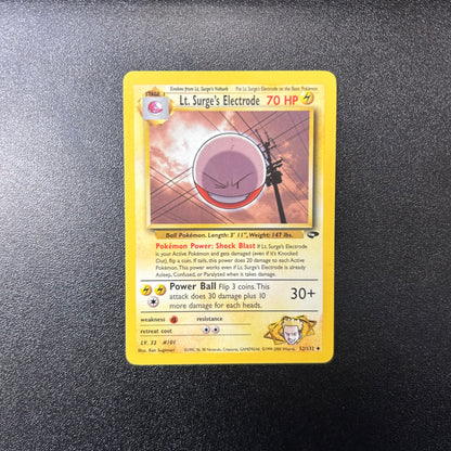 Pokemon TCG Lt. Surge's Electrode 52/132 Gym Challenge