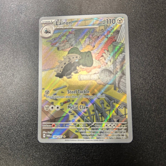 Pokemon TCG Lairon Full Art 184/167 Twilight Masquerade