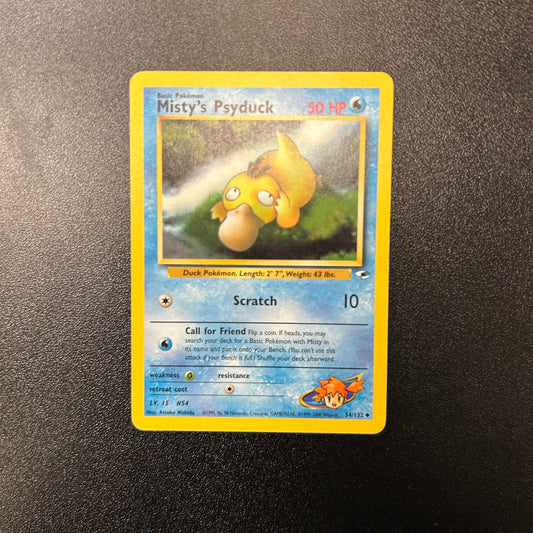 Pokemon TCG Misty's Psyduck 54/132 Gym Heroes