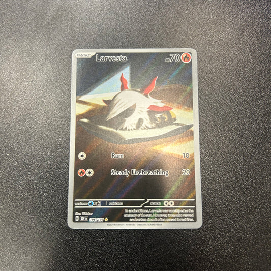 Pokemon TCG Larvesta Full Art 196/191 Surging Sparks