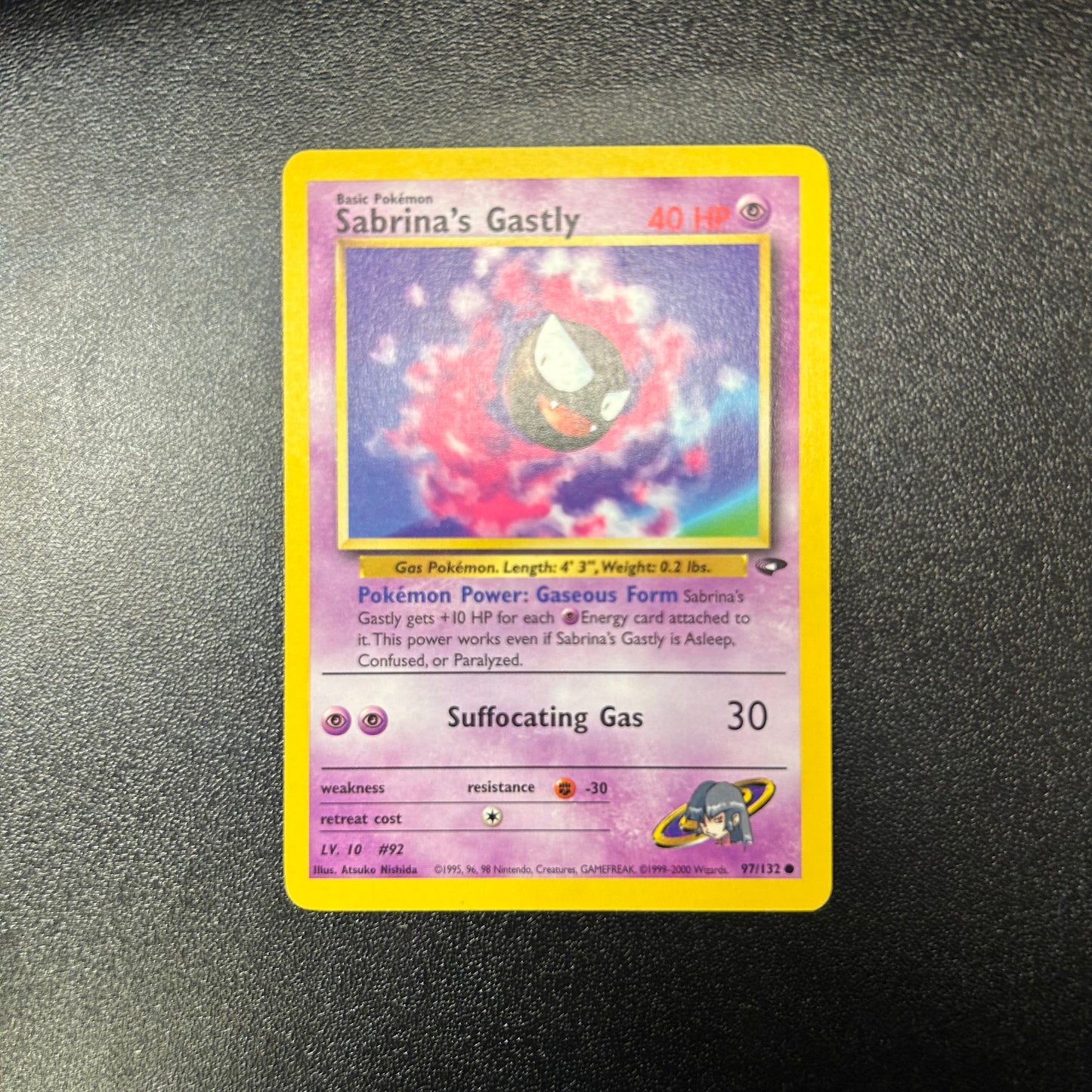Pokemon TCG Sabrina's Gastly 97/132 Gym Challenge