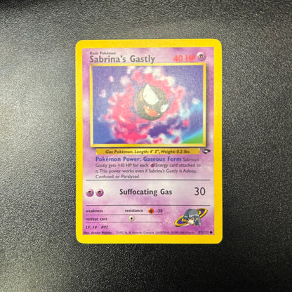 Pokemon TCG Sabrina's Gastly 97/132 Gym Challenge