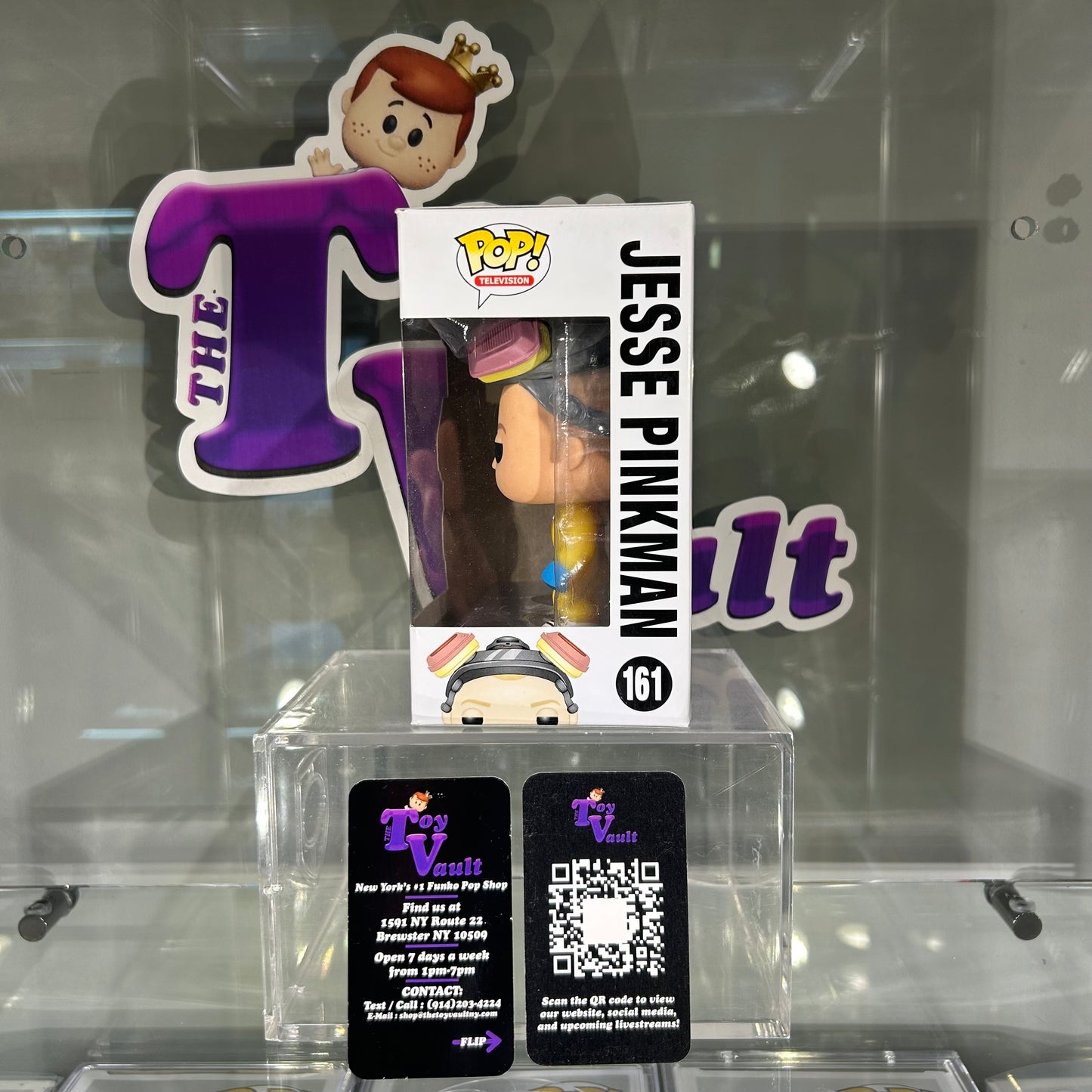 Funko Pop! Television Breaking Bad - Jesse Pinkman in the Hazmat Suit #161 Glow in the Dark Hot Topic Exclusive Missing Sticker