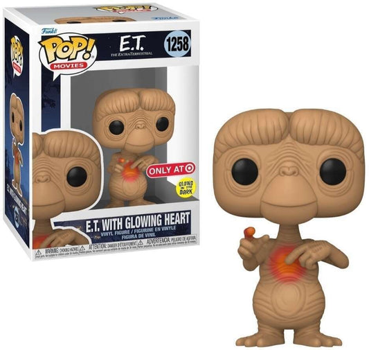 Funko Pop! Movies ET the Extra Terrestrial - E.T. with Glowing Heart #1258 Glow in the Dark Target Exclusive