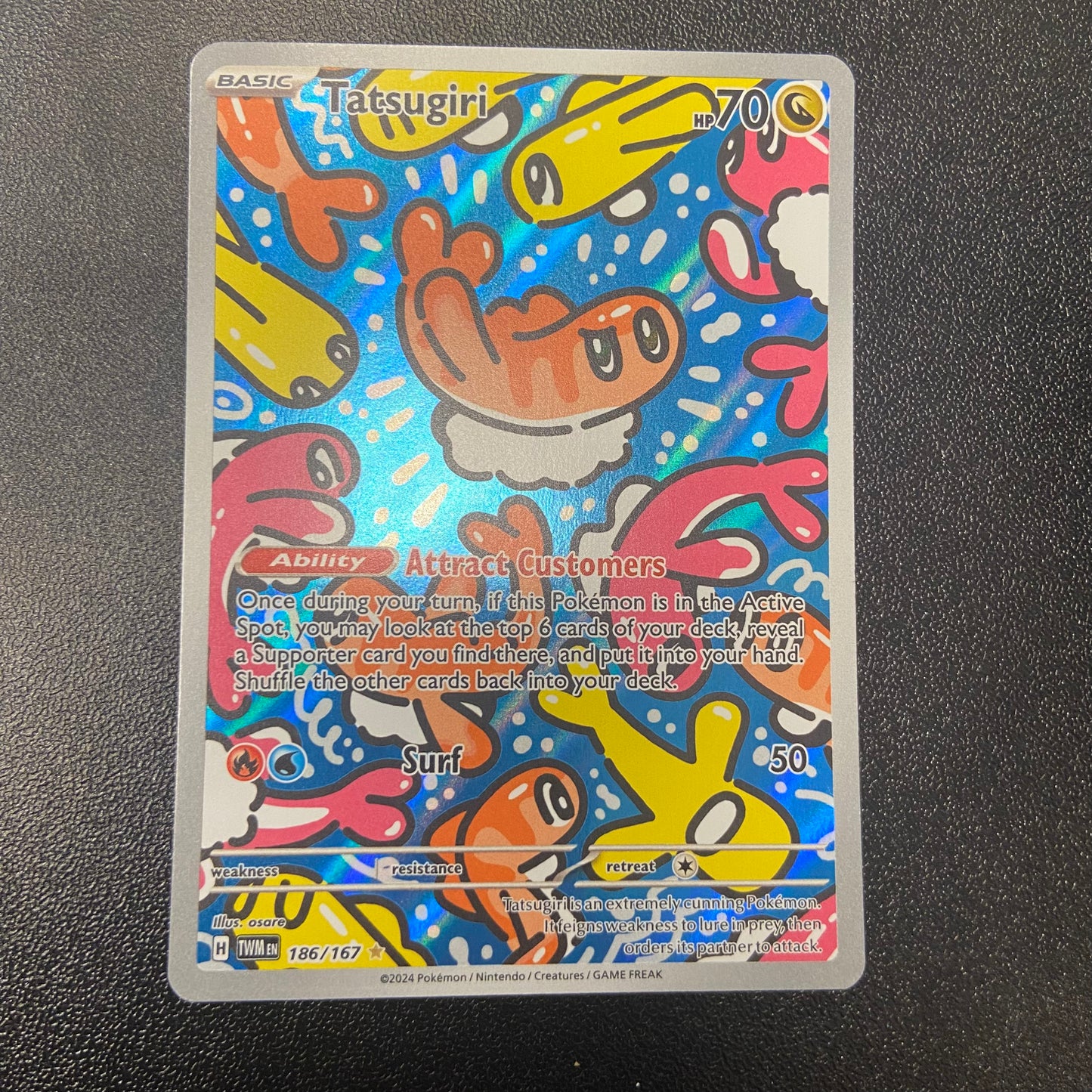 Pokemon TCG Tatsugiri Full Art 186/167 Twilight Masquerade