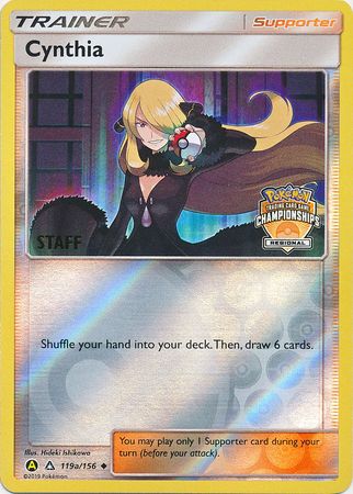 Pokemon Cynthia 119a/156 Yellow A Alternate Art