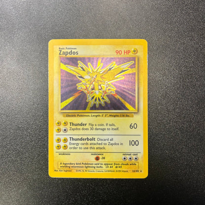 Pokemon TCG Zapdos 16/102 Holofoil Base Set
