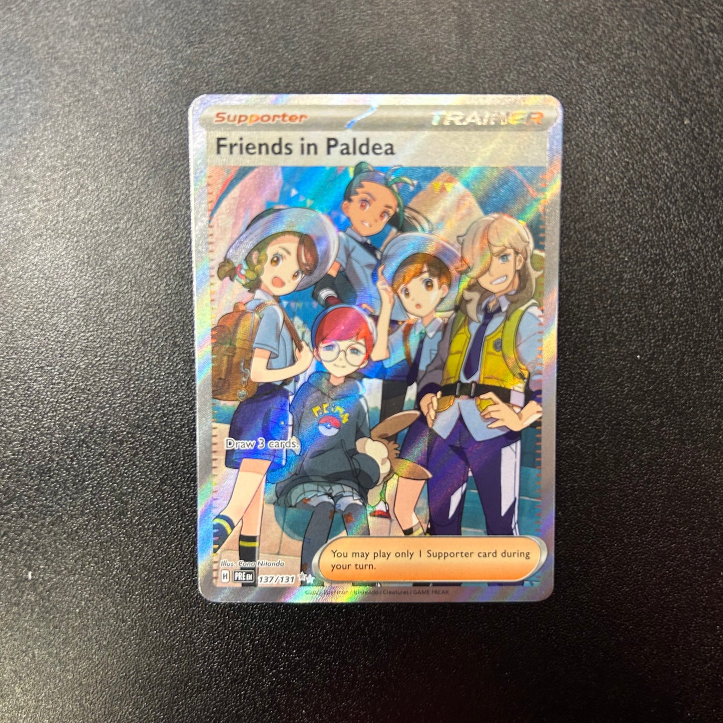 Pokemon TCG Prismatic Evolutions Friends in Paldea Full Art 137/131