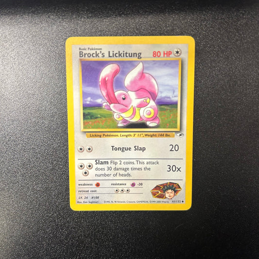 Pokemon TCG Brock's Lickitung 41/132 Gym Heroes