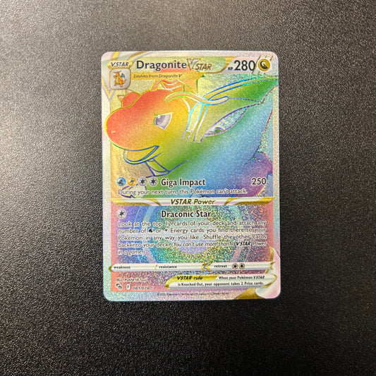 Pokemon TCG Dragonite VStar Secret Rainbow 081/078